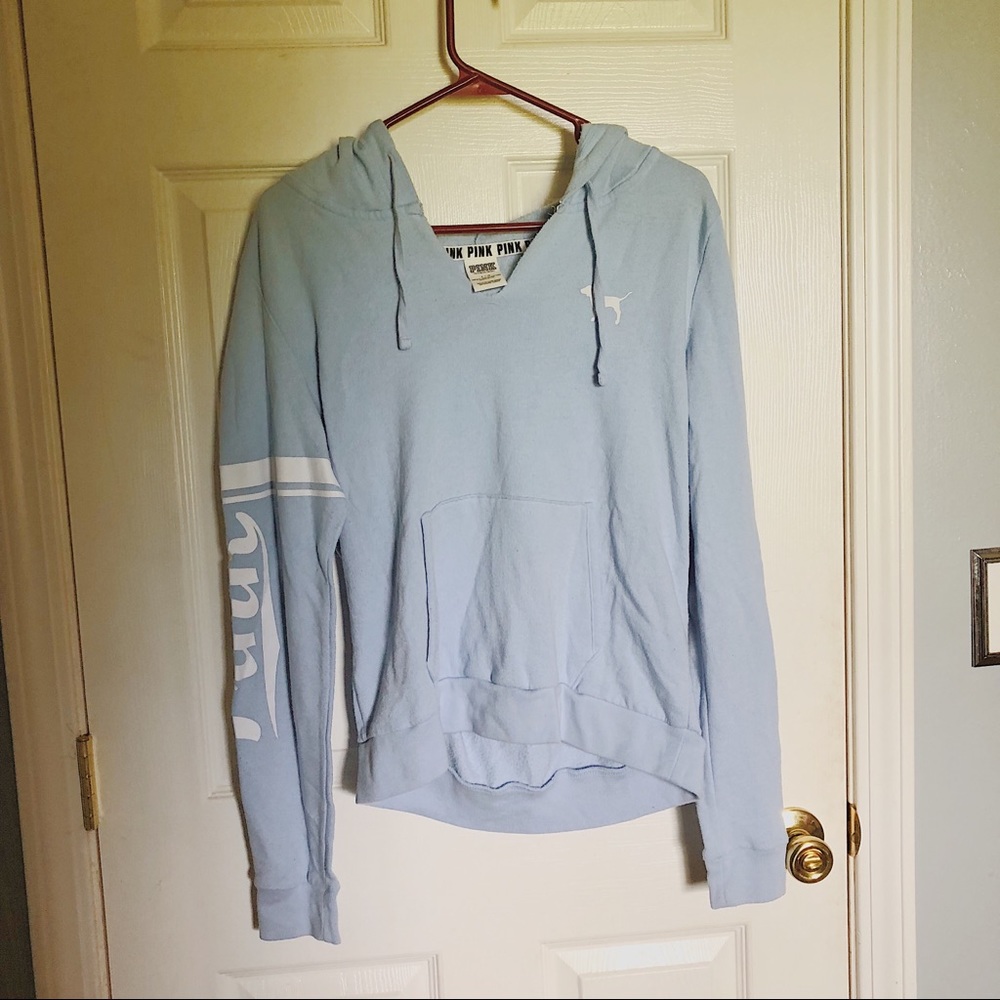 PINK BABY BLUE HOODIE